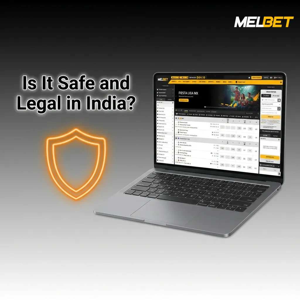 Online betting platform interface showing Curaçao gaming license and SSL security certification for Indian users