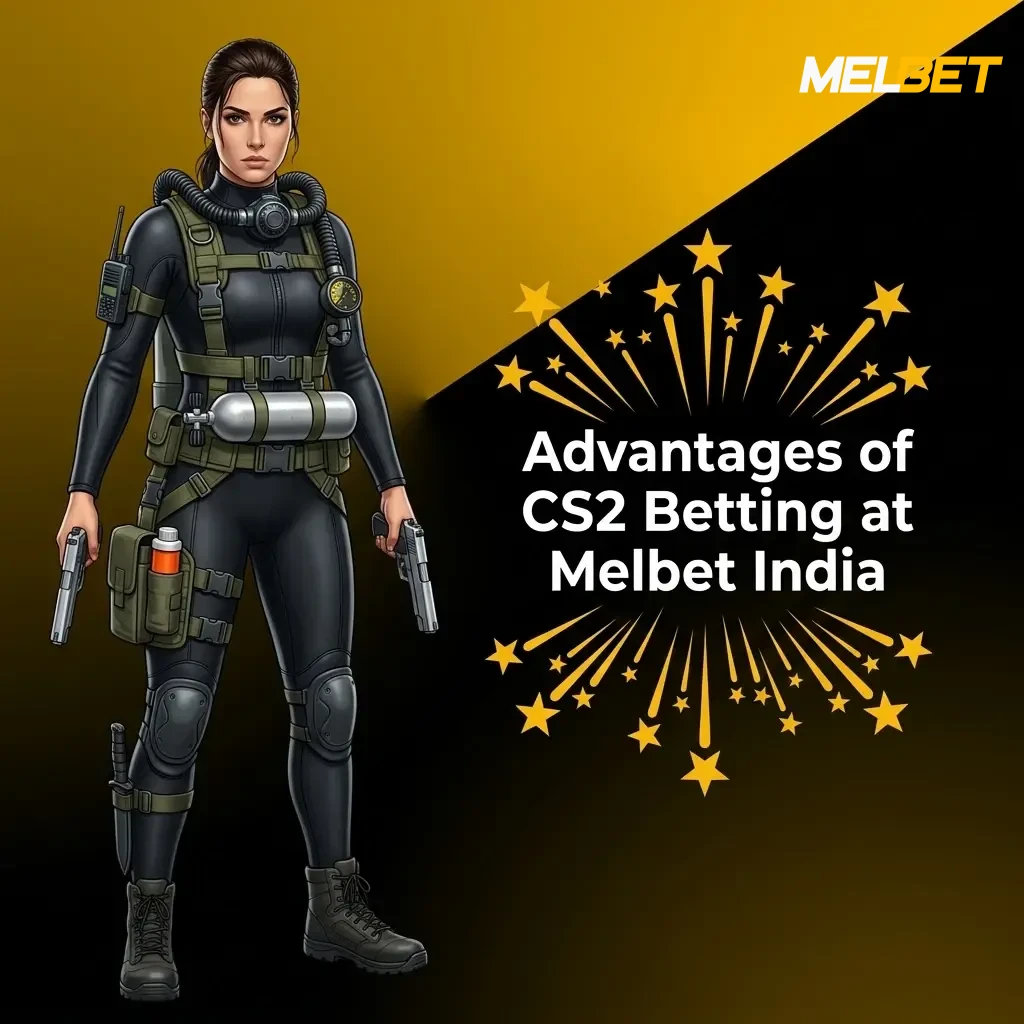 Melbet India CS2 betting advantages including welcome bonus, UPI payments, mobile app and competitive odds