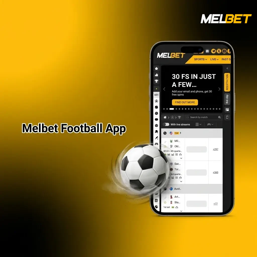 Melbet football betting app interface showing live scores, odds, and bet slip management for Indian users