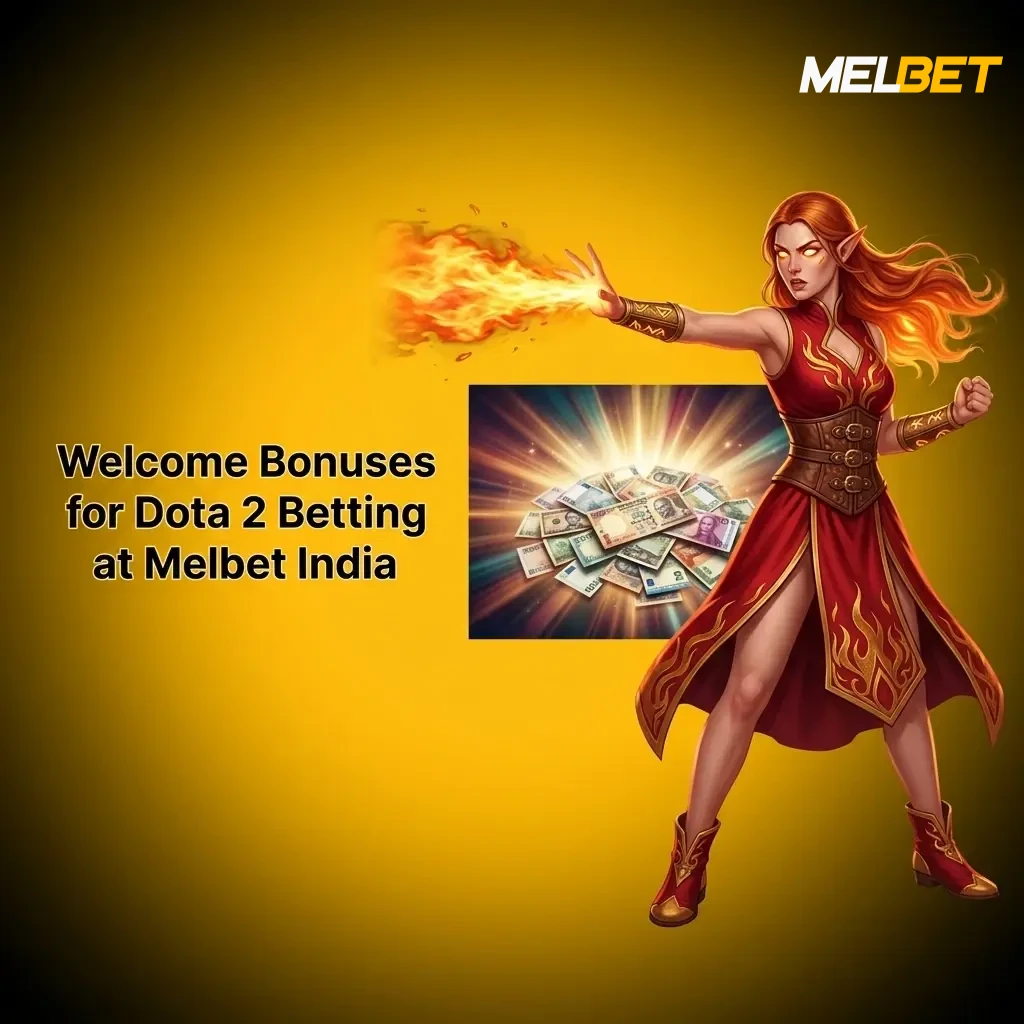 Melbet India welcome bonus up to ₹20,000 for Dota 2 betting with 100% deposit match offer