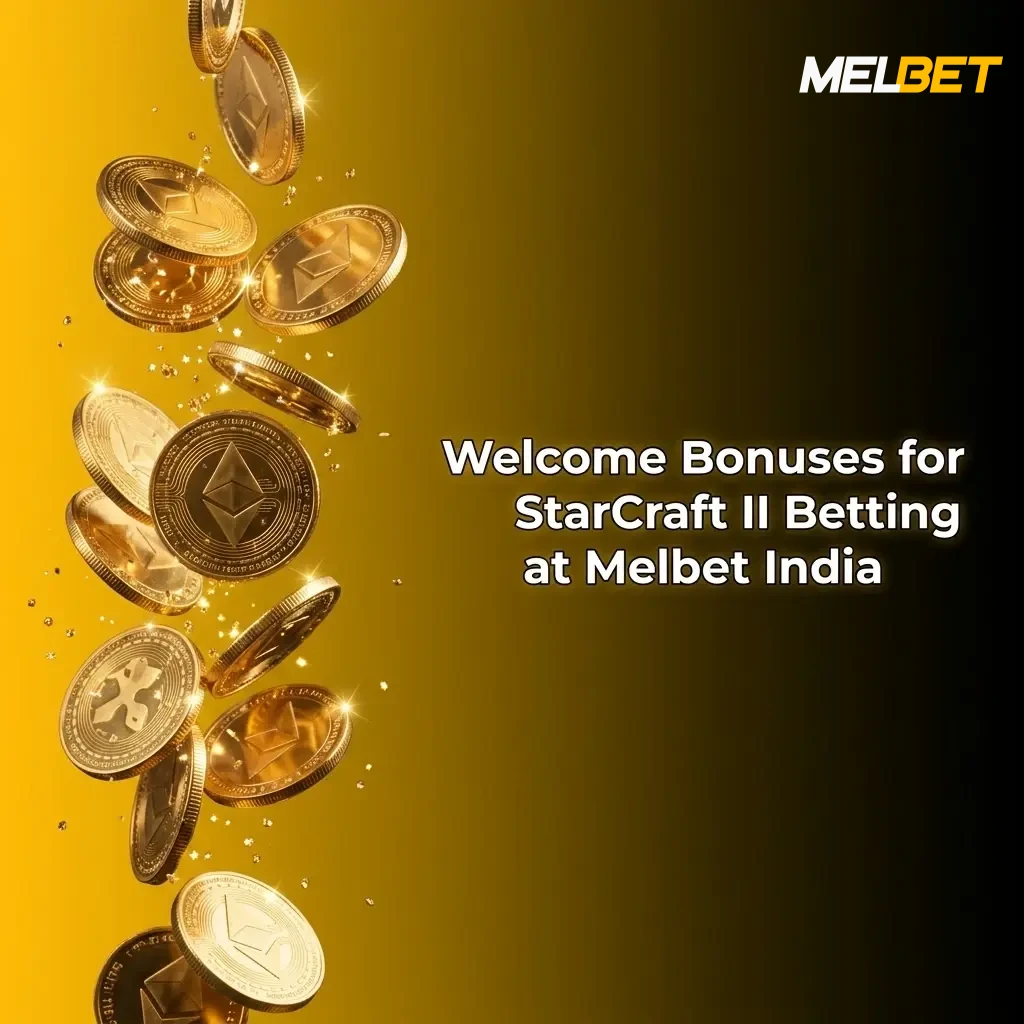 Melbet India welcome bonus 100% up to ₹20,000 for StarCraft II betting on esports markets